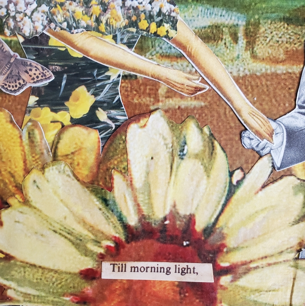 🙏 HAND CRAFTED Magnet collage art vintage floral - Picture 4 of 8